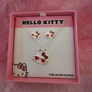 Hello Kitty Necklace & Earring Set
